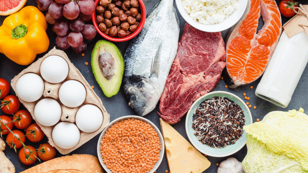 An image of healthy and nutritious food options