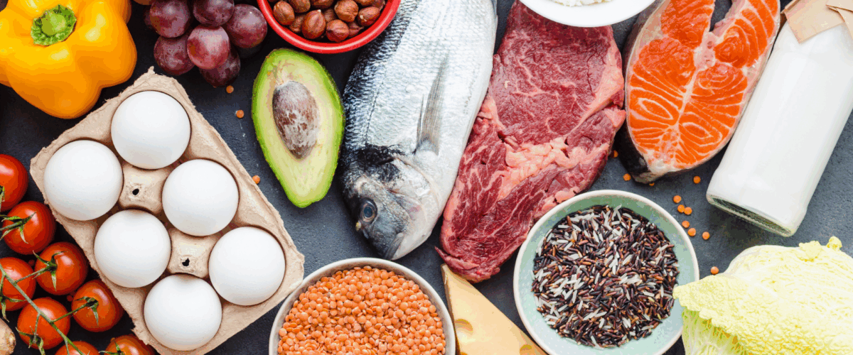 An image of healthy and nutritious food options