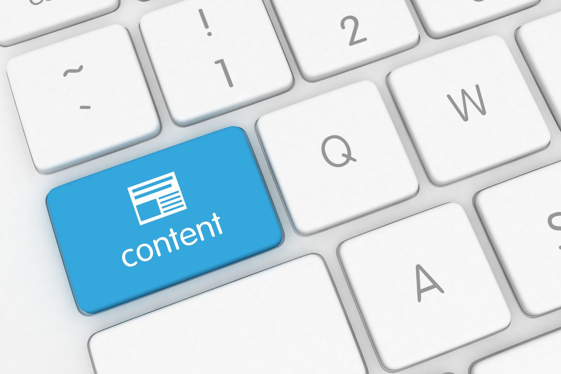 Featured image of content on a keyboard, designed to illustrate the post title: Content creation for HR suppliers: a B2B playbook that builds pipeline